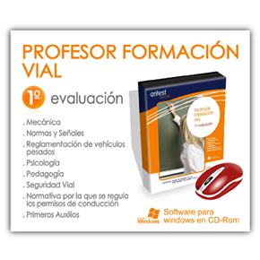 PROFESOR DE FORMACIÓN VIAL - PROFESOR DE AUTOESCUELA - PRIMERA EVALUACIÓN